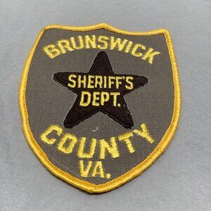 VINTAGE BRUNSWICK COUNTY VIRGINIA SHERIFF'S DEPT PATCH NEW OLD STOCK